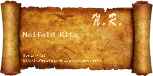 Neifeld Rita névjegykártya